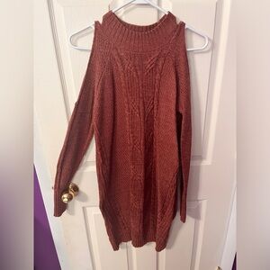 Cold Shoulder sweater dress - size small